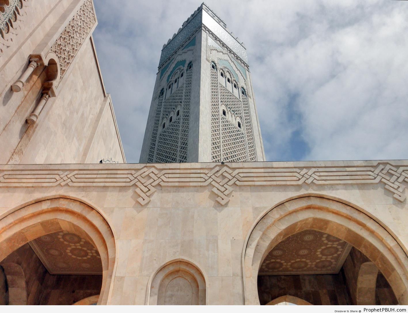 Square Minaret of Hassan II Mosque in Casablanca, Morocco - Casablanca, Morocco -Picture