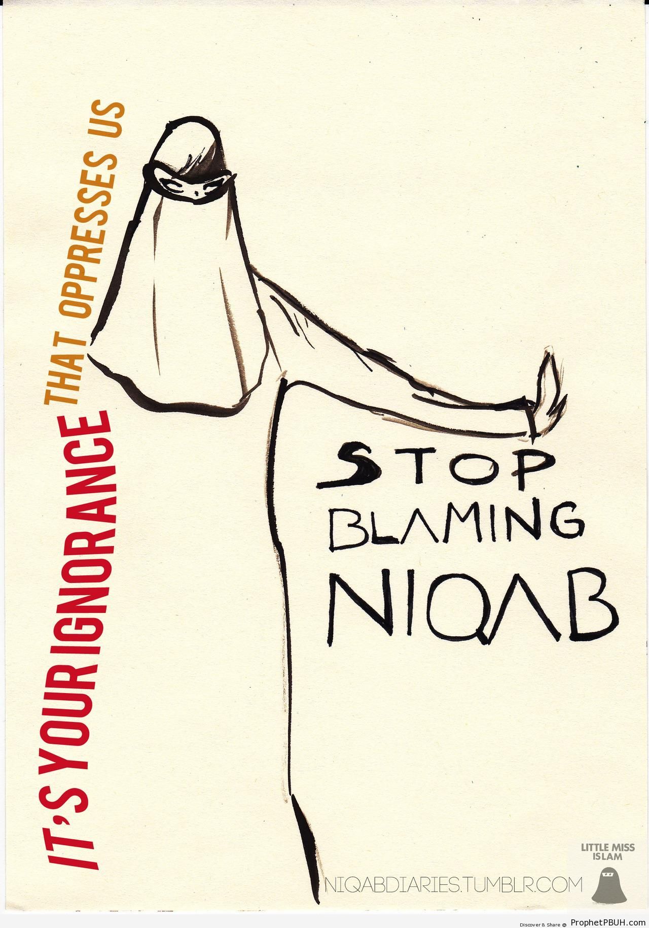 Stop blaming niqab - Artist- Little Miss Islam -