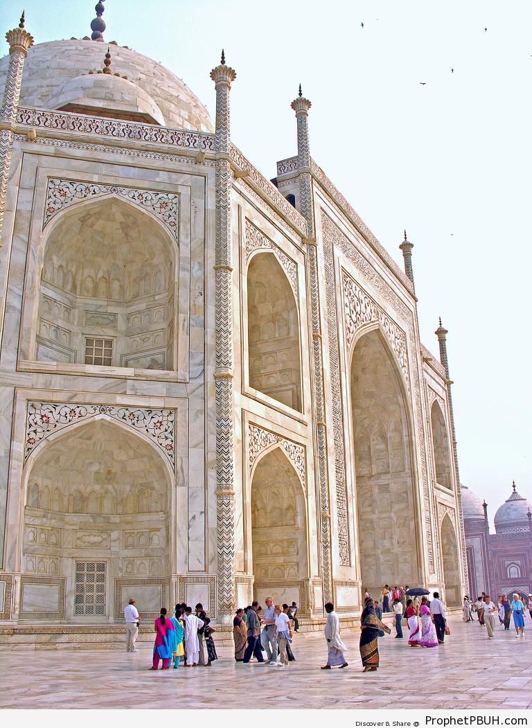 Taj Mahal Facade From Left - Agra, India 