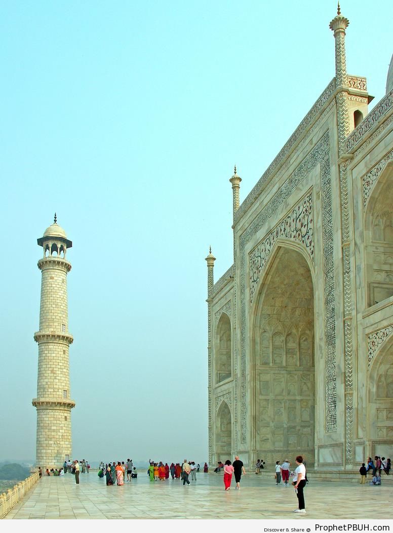 Taj Mahal Facade from Right - Agra, India 