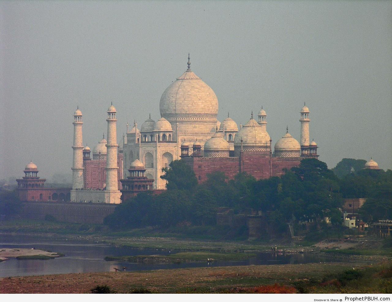 Taj Mahal From Afar - Agra, India -