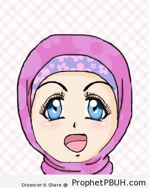 Talking Muslim Woman - Drawings