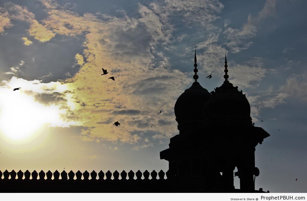 The Makkah Masjid of Hyderabad at Dusk - Hyderabad, India -Picture