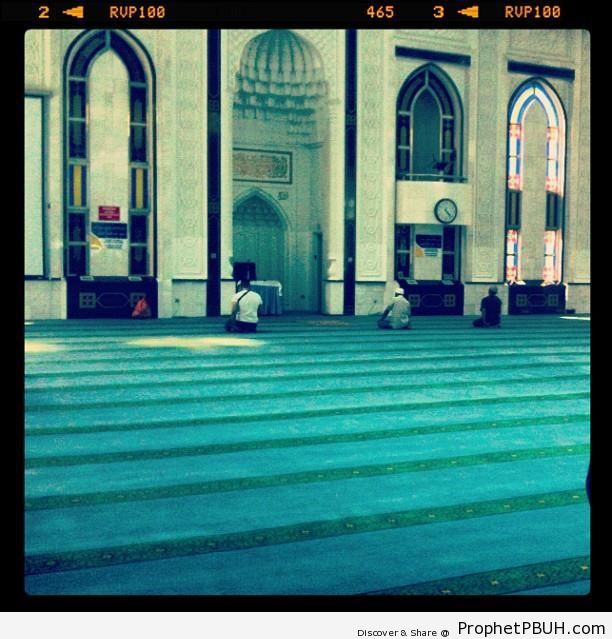 The Musalla of Masjid As Syakirin in Kuala Lumpur, Malaysia - As Syakirin Mosque (Masjid As Syakirin or KLCC Mosque) in Kuala Lumpur, Malaysia