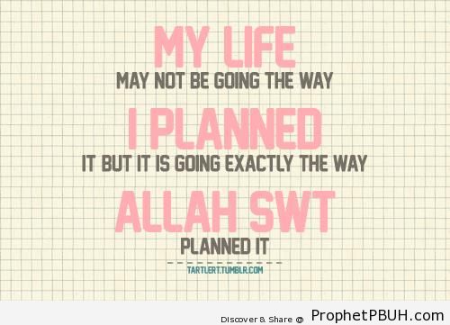 The Way Allah Planned It - Islamic Quotes