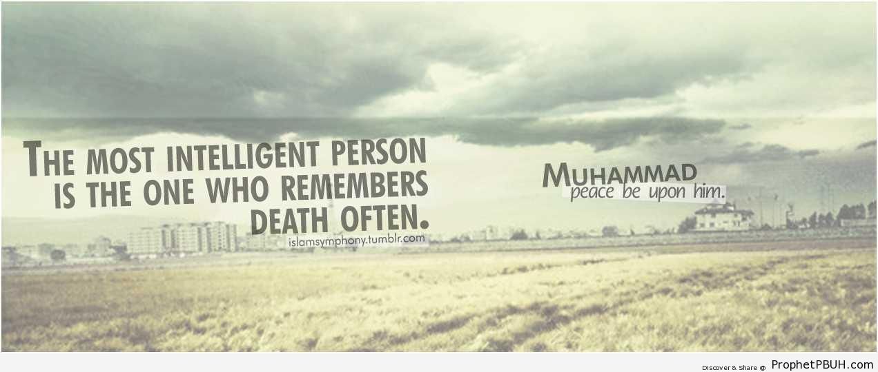 The most intelligent person - Hadith -Picture