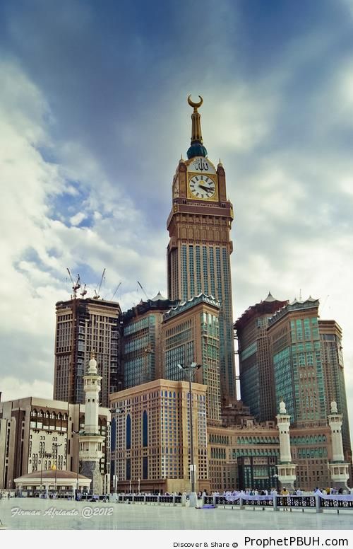 View of Makkah Clock Tower from al-Masjid al-Haram - al-Masjid al-Haram in Makkah, Saudi Arabia
