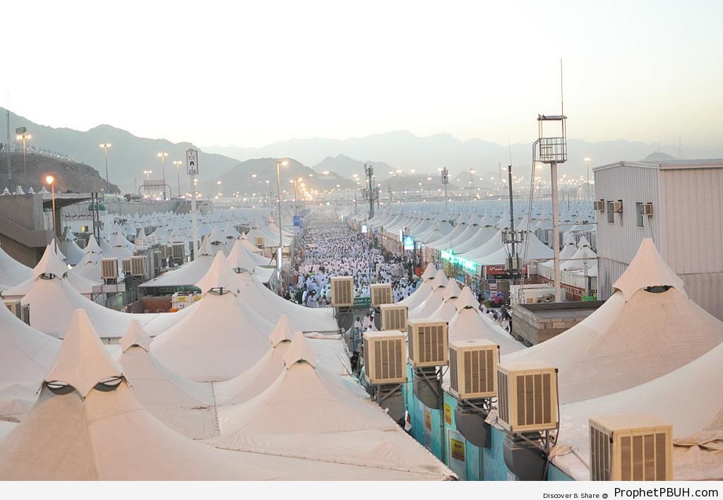 View of Tents at Mina - Photos of Haj Proceedings -