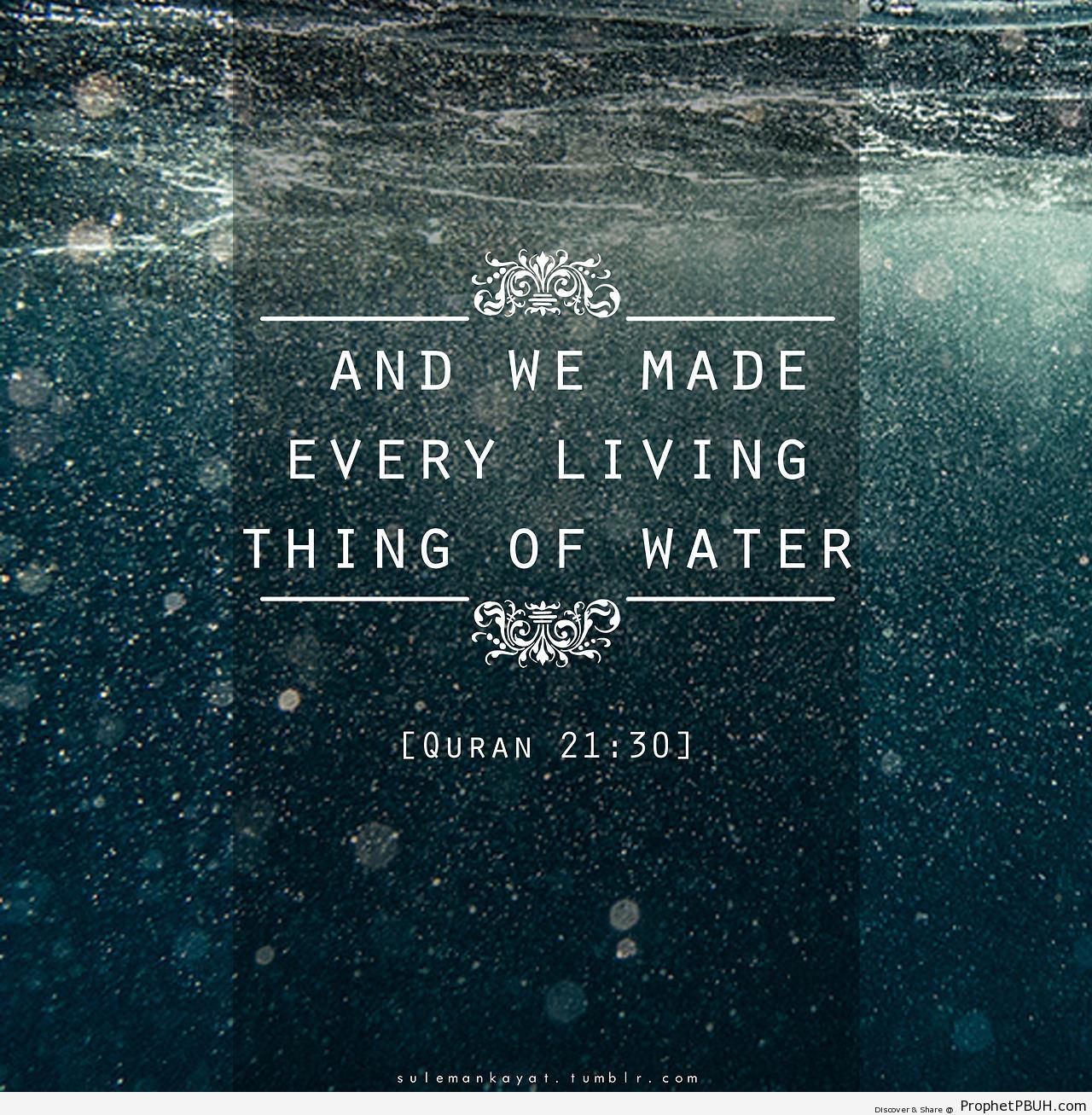 Water (Quran 21-30) - Quran 21-30 