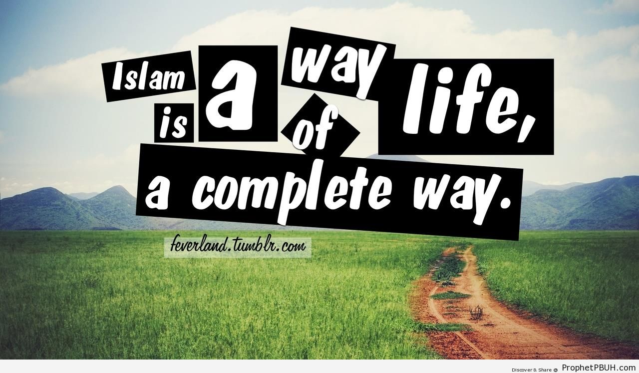 Way of Life - -Islam is a Way of Life- Posters 