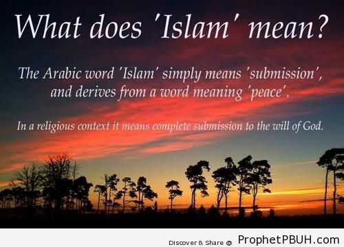What does Islam Mean