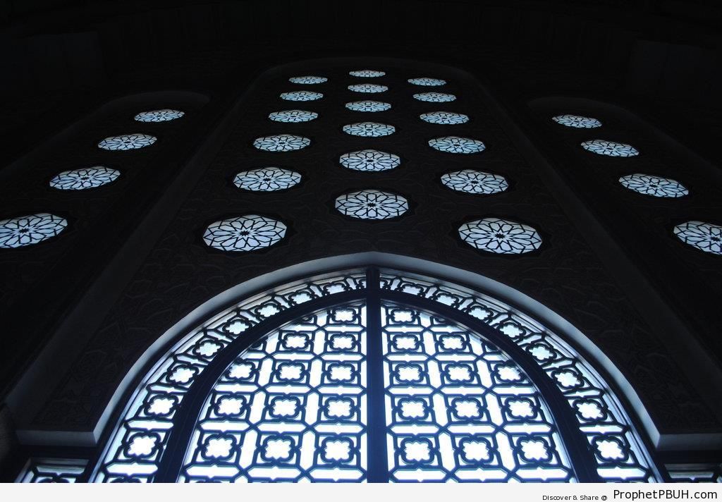 Windows (Hassan II Mosque, Casablanca) - Casablanca, Morocco -Picture