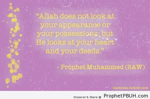 Your Heart and Deeds - Hadith