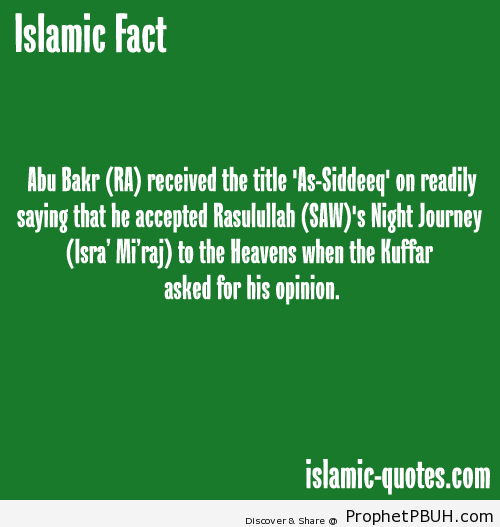 Abu Bakar as-Siddiq - Islamic Quotes, Hadiths, Duas