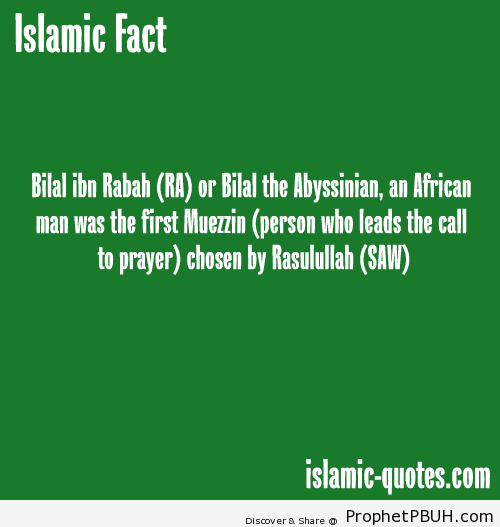 Bilal bin Rabah - Islamic Quotes, Hadiths, Duas