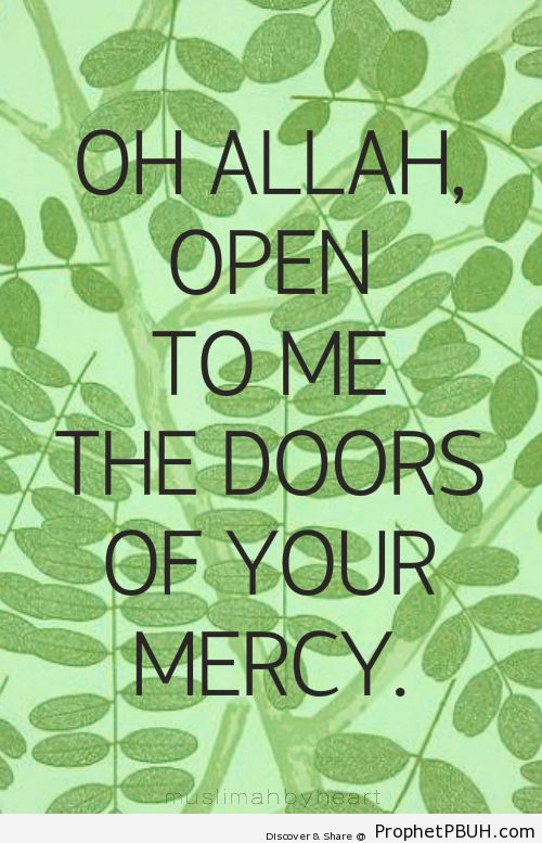 Mercy - Islamic Quotes, Hadiths, Duas