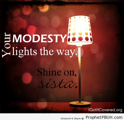 Modesty - Islamic Quotes, Hadiths, Duas