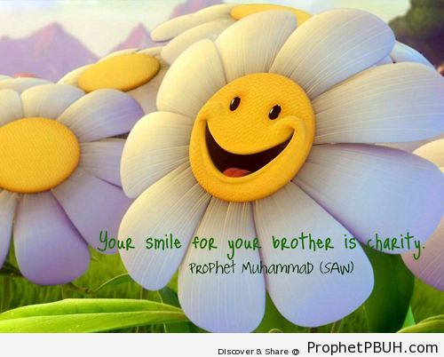 Smile - Islamic Quotes, Hadiths, Duas