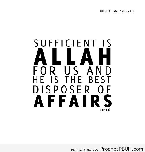 Sufficient - Islamic Quotes, Hadiths, Duas