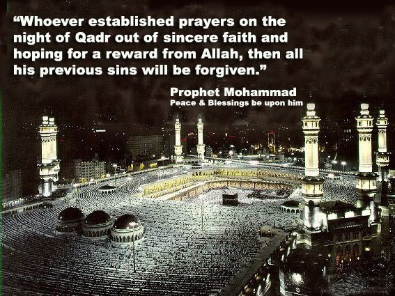 Hadith about blessings of Night of Qadr