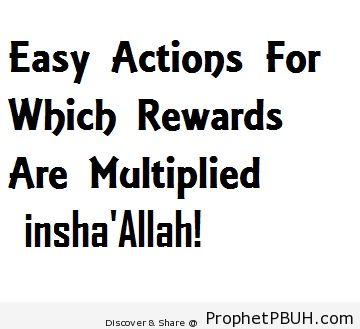 Easy Actions For Which Rewards Are Multiplied