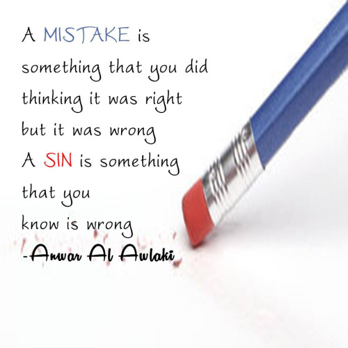 Mistake vs Sin