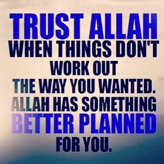 Trust Allah SWT