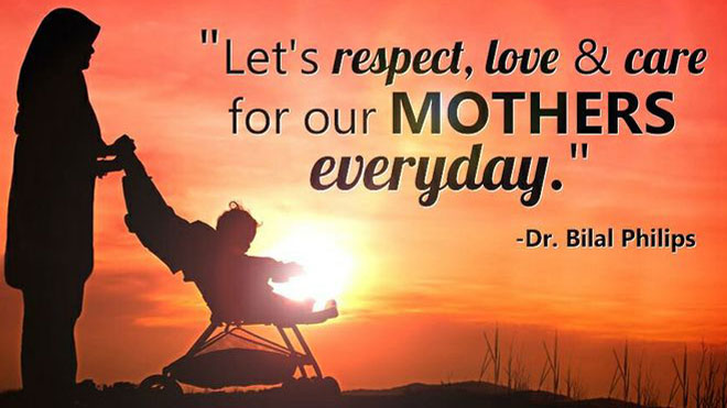 Respect, love and care for Mothers everyday