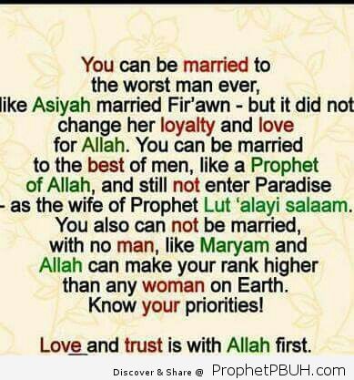 Love for sake to Allah